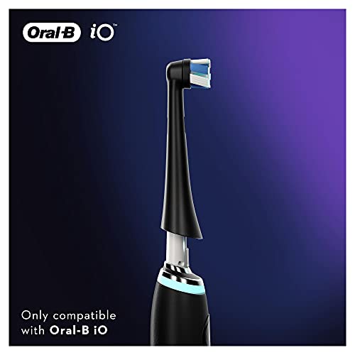 Oral-B iO 9n Cepillo De Dientes Eléctrico, 1 Mango Negro Recargable Con Tecnología Magnética De Braun, 1 Cabezal, 1 Estuche Viaje Premium + Pack de 2 Cabezales De Recambio Originales iO Ultimate Clean