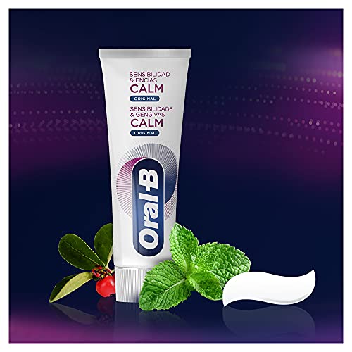 Oral B Sensibilidad & Encías Calm Original pasta dentífrica 4x100ml, Pack de 4 tubos de 100ml, enviado en un cartón reciclado