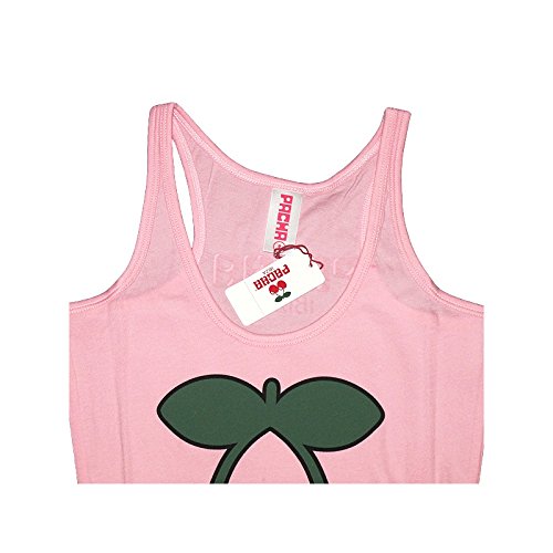 PACHA: Camiseta sin Mangas Mujer Rosa con Logo Básico Cereza - Rosa, L - Large