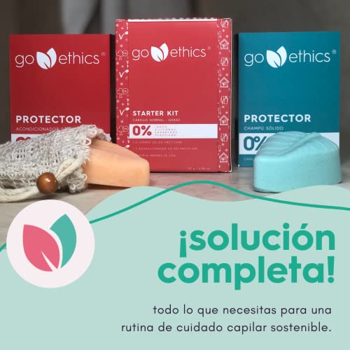 Pack Regalo Champu Solido + Acondicionador Sólido + Porta Jabón, Limpia Protege Suaviza Fortalece El Pelo Con Keratina Vegetal, Pantenol Provitamina B5, Domina el Frizz