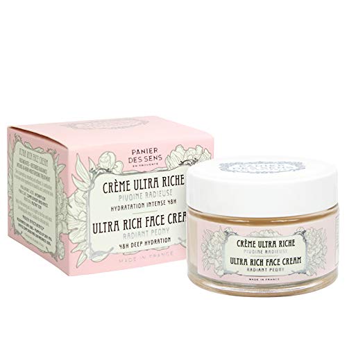 Panier des Sens Crema facial ultra rica Peonía - Made in France & 99% natural - 50 ml