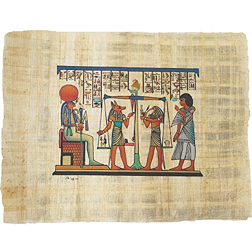 Papiro Egipcio del jucio Final el Peso del corazón Conocido como papiro de Hunefer. Ancho 22 cm Largo 33 cm