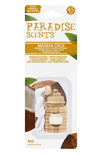 Paradise PER80145 Perfumador Madera, Aroma de Coco, para Colgar