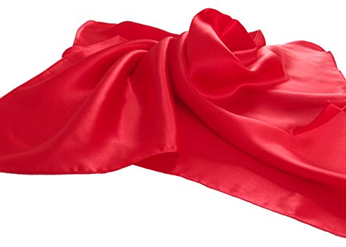 PB Pietro Baldini Pañoletas de seda para mujer - Se puede utilizar como pañuelo y bandana - 55 x 55 cm - Rojo