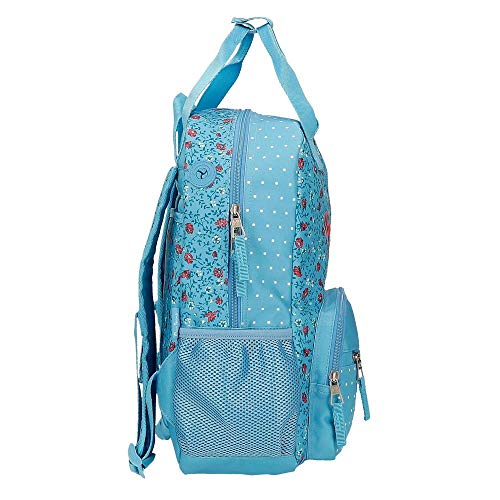 Pepe Jeans AVA Mochila Adaptable Portatablet Azul 30x40x13 cms Poliéster 15,6 L