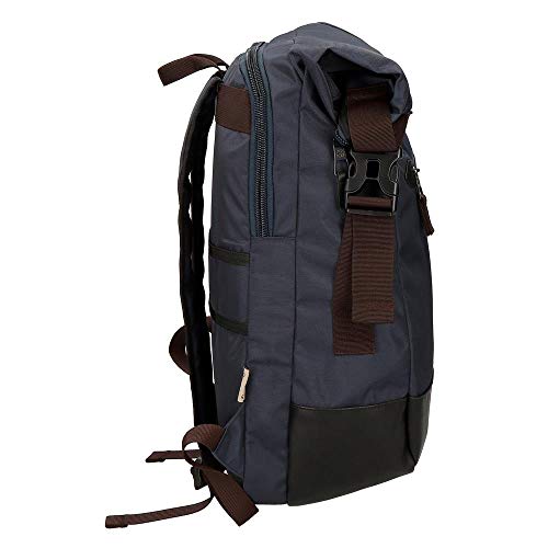 Pepe Jeans Lambert Mochila Adaptable para Portátil 15,6" Azul 33x44x15 cms Poliéster 21.78L