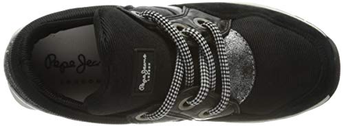 Pepe Jeans London Dean Shion, Zapatillas Mujer, 999black, 36 EU