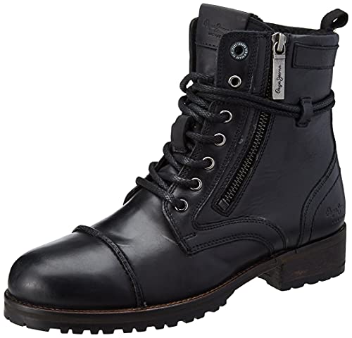 Pepe Jeans London Melting Fury, Bota de Moto Mujer, 999BLACK, 39 EU