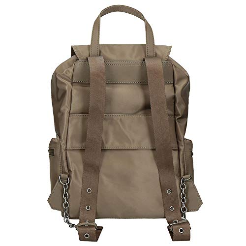 Pepe Jeans Roxanne Mochila Beige 25x35x13 cms Nailon y Piel Sintética 11.38L