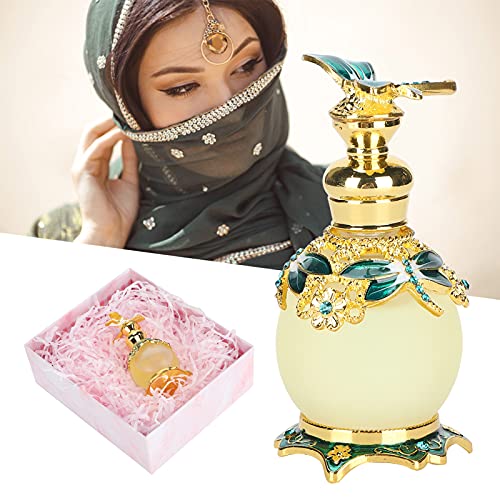 Perfume de aceite esencial, Aceite de perfume, musulmanes Perfume Oil Fragrance, caja de regalo de perfume para amigos para regalos Aire refrescante(No Man's Land Rose, green, 15 ml)