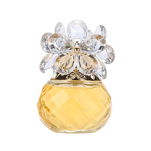 Perfume de fragancia de madera con sabor a flor de 60 ml para mujer, perfume duradero para mujer, regalo de Navidad de cumpleaños(oro)