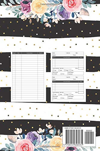 Perfume Lady Order Book: Customer Order Record Book for Perfume Business, Purchase Order Form with Order Log Section More than 200 Orders for Online Business and More Compact size 6x9 inches