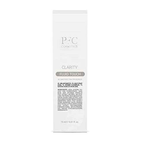 PFC Cosmetics - Crema Facial Clarity Fluid Touch 15ml - Concentrado de Ácido Glicólico que Combate de Forma localizada Zonas de Piel Afectada por una Hiperpigmentación