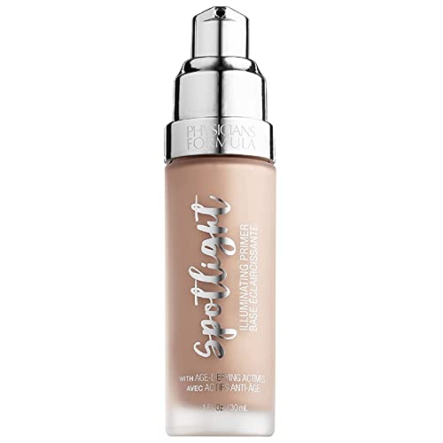 Physicians Formula - Spotlight Illuminating Primer - Primer Iluminador - Suaviza, Corrige y Protege Aportando un Brillo Especial - Fórmula con Vitamina A y E, Perlas Filtrantes y Antioxidantes - Glow