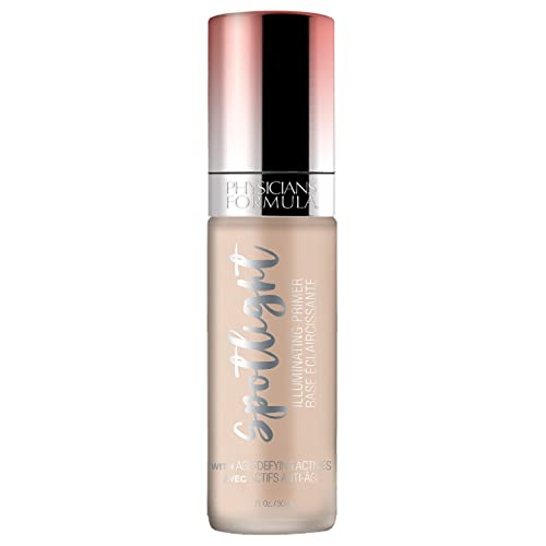 Physicians Formula - Spotlight Illuminating Primer - Primer Iluminador - Suaviza, Corrige y Protege Aportando un Brillo Especial - Fórmula con Vitamina A y E, Perlas Filtrantes y Antioxidantes - Glow