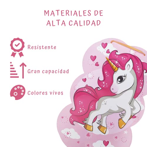 Piñata De Cumpleaños Grande De Unicornio Para Rellenar | Juguete De Aniversario, Accesorio De Fiesta Infantil Y Regalo De Comunión Para Niños Y Niñas