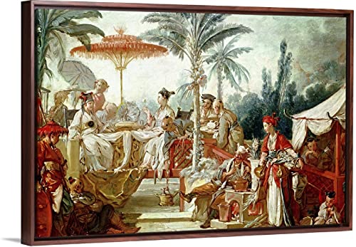 Pintar por Numeros Adultos, Niños, DIY Paint by Numbers, Decoraciones, DPinturas para el Hogar — Feast Of The Chinese Emperor Study For A Tapestry Cartoon, por Francois Boucher