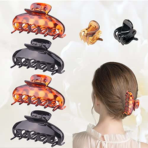 Pinza Pelo Grande Hair Clips Clips de Garra de Pelo 9cm PláStico Pinza de Pelo PláTano de Garra Pinzas Pelo Mujer 6 Piezas Pinzas Para el Pelo