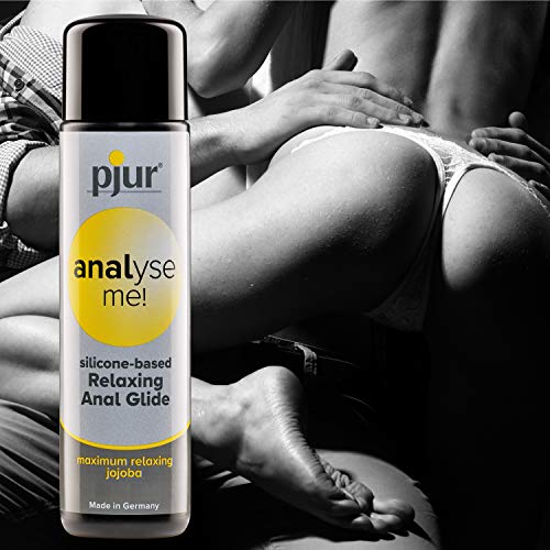 pjur analyse me! Relaxing - Lubricante silicona para sexo anal cómodo - lubricación extralarga - con jojoba (100ml)