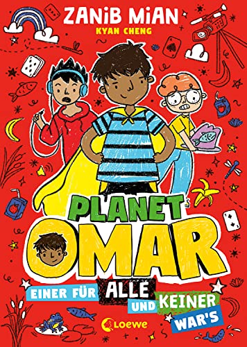 Planet Omar (Band 4) - Einer für alle und keiner war's: Lustiger Comic-Roman für Kinder ab 8 Jahren (German Edition)