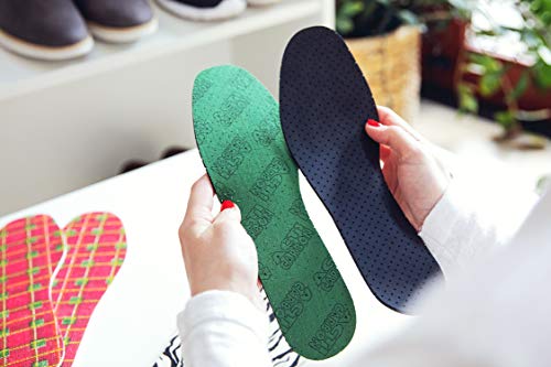 Plantillas Zapatos Carbón Activado, Paquete de 6 Pares de Plantillas para Mujeres y Hombres, Plantillas de Zapatos Unisex con Tecnología de Absorción de Olores, Kaps (43 EUR)