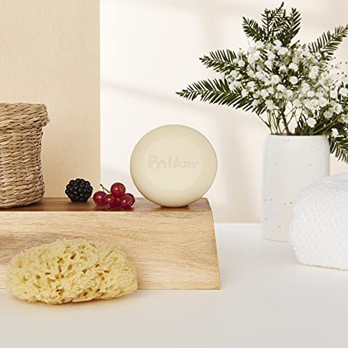 Polåar - Extra Rich Natural French Soap Face and Body - 100 gr with 3 arctic berries - Vegan - The Genuine Lapland Cream - Bar soap - For all skin types, even sensitive, family - Cleanses, nourishes