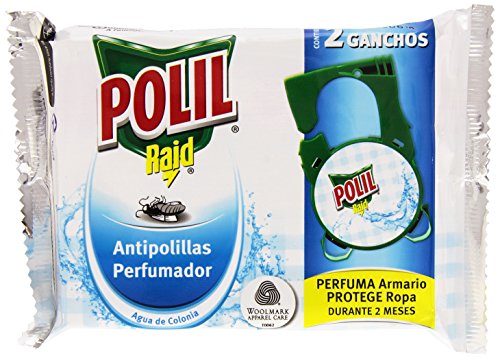 POLIL colgador antipolillas aroma agua de colonia paquete 2 uds