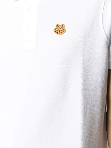 Polo Blanco de Hombre con Logo Tiger Kenzo (M)