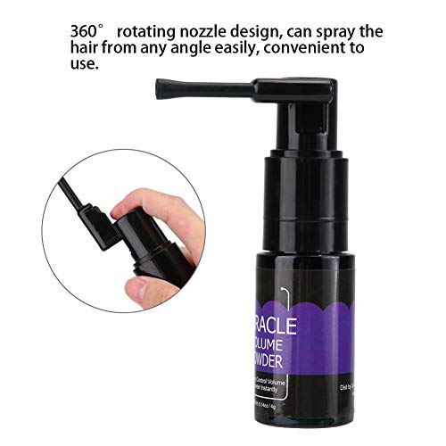 Polvo para el cabello, 4g 360 ° Rotar Fluffy Fine Unisex Hair Styling Polvo Air Root Lifting Mattifying Hair Voluminizador Texturizante Polvo para mantener el cabello anti-graso suave y esponjoso