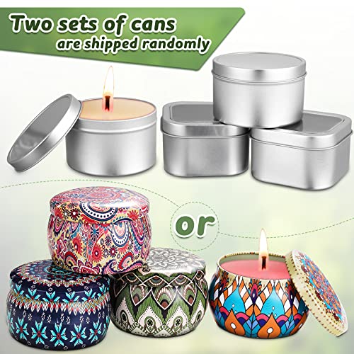 Popolic Herramienta para Velas de Bricolaje, Velas Perfumadas de Regalo, Kit de Velas Perfumadas, Cera de Soja Regalos Originales para Mujer, DIY Juego de Soja de Lata para Aliviar el Estrés