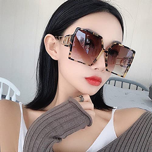 Powzz ornament 2021 Nuevas gafas de sol Mujer S Plaza Big Box Fashion Online Celebrity Sunglasses Sunglasses de moda-q