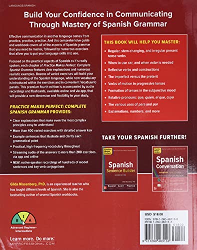 Practice Makes Perfect: Complete Spanish Grammar, Premium Fourth Edition (NTC FOREIGN LANGUAGE)