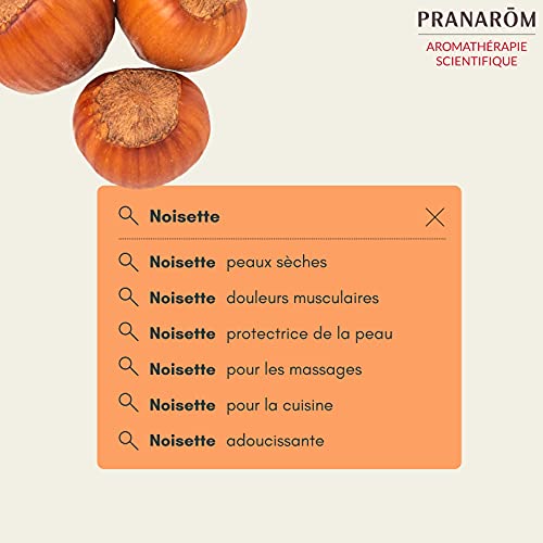 PRANARÔM Aceite Vegetal, Avellana, Orgánica, 50 Mililitros