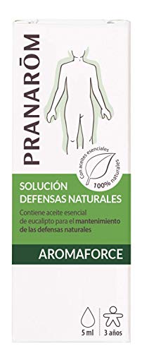 Pranarom Aromaforce Solución Defensas Naturales, Apoyo Inmunitario, Antiviral y Antibacteriano 100% puro y natural, Multiusos: Purificador atmosferico, antiseptico cutaneo, respiración, 30 ml