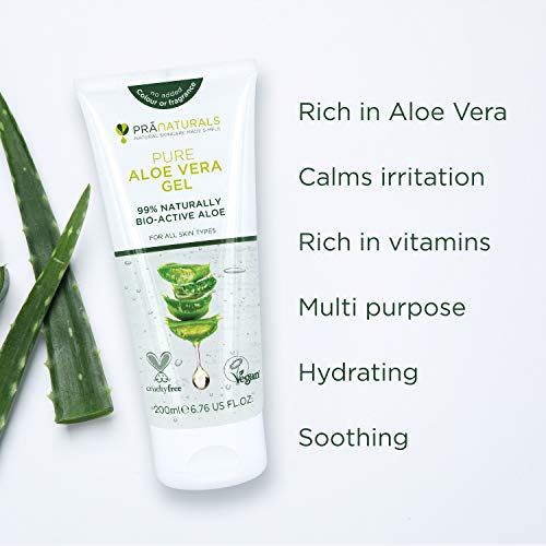 PraNaturals Aloe Vera Pura Gel (paquete de 2)