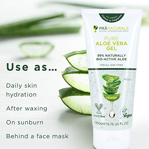 PraNaturals Aloe Vera Pura Gel (paquete de 2)