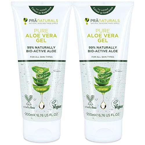 PraNaturals Aloe Vera Pura Gel (paquete de 2)