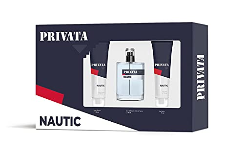 Privata Nautic Estuche de Regalo para Hombre EdT 75ml + After Shave 75ml + Gel Baño 75ml