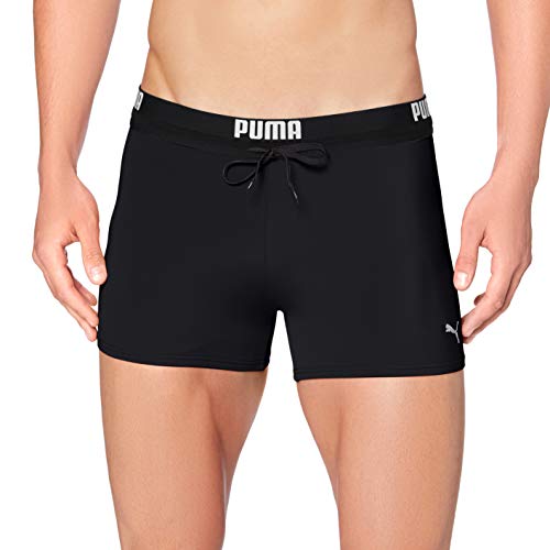 PUMA Logo Men's Swimming Trunks Bañador, Negro, XL para Hombre