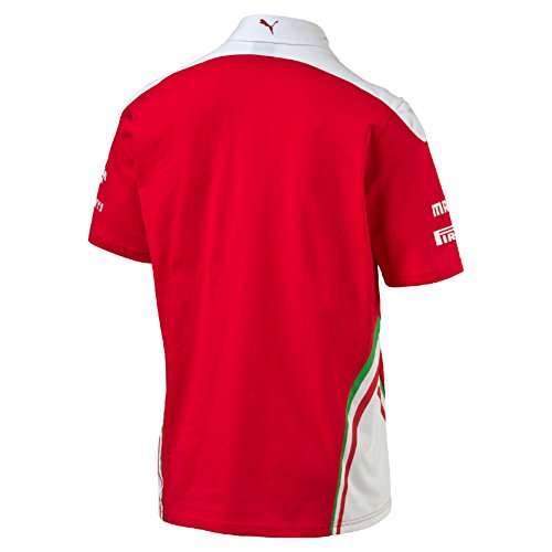 PUMA - Polo SF Team, Hombre, SF Team, Rosso Corsa, XL