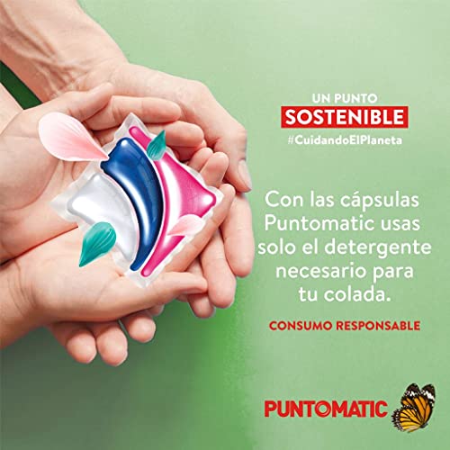 Puntomatic Cápsulas Tricámara - Detergente Lavadora para Ropa Blanca y de Color, Quitamanchas |10 lavados