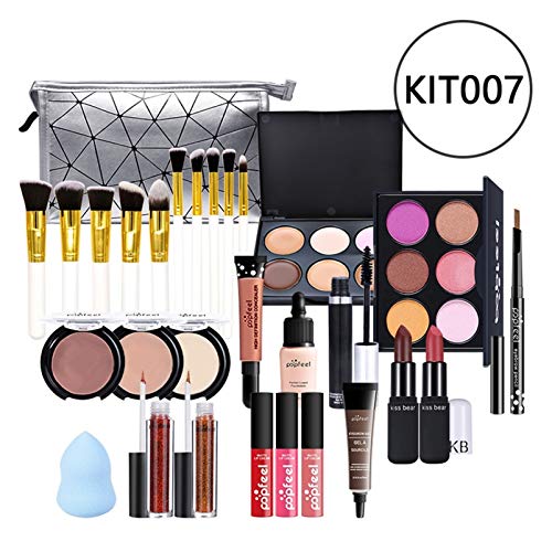 Pure Vie Kit de maquillaje multiusos Paleta de Maquillaje Set Paleta de Sombras de Ojos Juego de Maquillaje Kit de Maquillaje para Mujeres y Niñas Caja de Regalo Cosméticos #082