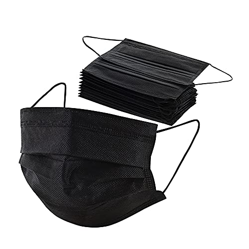 QD HEALTH Mascarillas quirúrgicas Fabricadas en España - Color negro - Packs de 50,100 o 200 unidades Tipo IIR - No reutilizables - Desechables - Homologadas (Pack de 100)