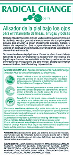 RADICAL CHANGE - ALISADOR PLUS - CREMA ANTIOJERAS, LINEAS DE EXPRESIÓN, ELIMINA LAS BOLSAS DE LOS OJOS DE FORMA RÁPIDA - EFECTIVIDAD COMPROBADA