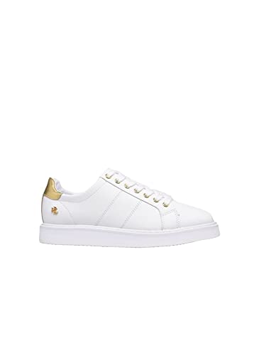 Ralph Lauren - Zapatos de mujer modelo Angelina II Gold de color blanco., color Blanco, talla 40/42 EU