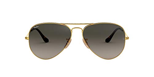 Ray-Ban Aviator Large Metal, Gafas de sol para Hombre, Dorado (Grey Gradient), 58