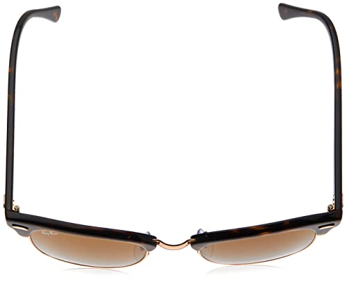 Ray-Ban Clubmaster Lentes Oscuros, Habana, 51 Unisex Adulto