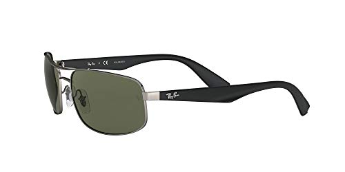 Ray-Ban Rb3527 Gafas de Sol, Matte Gunmetal, 61 para Hombre