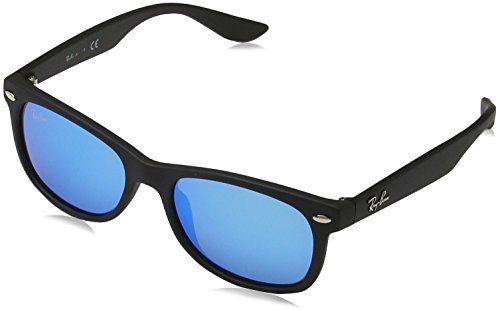 Ray-Ban Rj9052S Gafas de sol, Rectangulares Unisex niños, negro