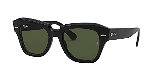 Ray-Ban State Street Lentes Oscuros, Negro/Verde, 49 para Mujer